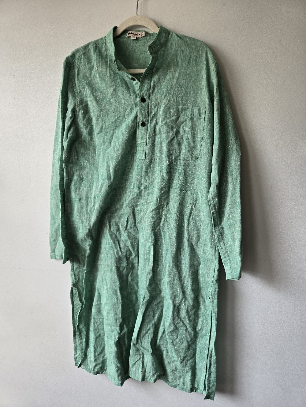 Fabindia Green Cotton Kurta 38